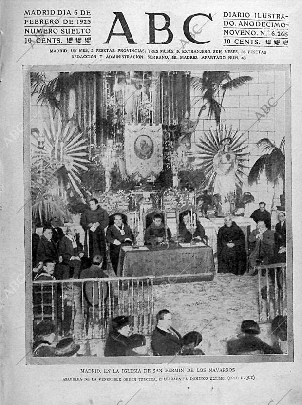 ABC MADRID 06-02-1923 página 1