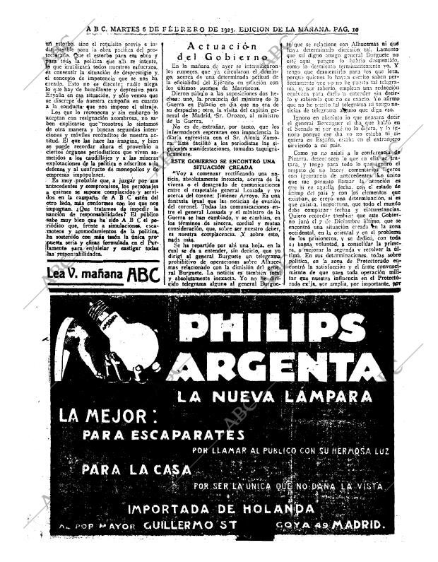 ABC MADRID 06-02-1923 página 10