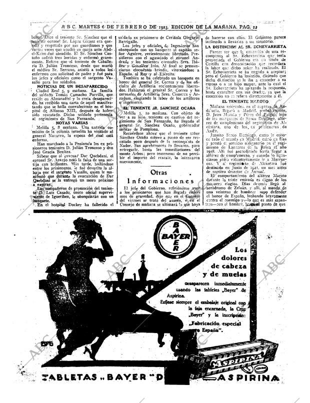 ABC MADRID 06-02-1923 página 12