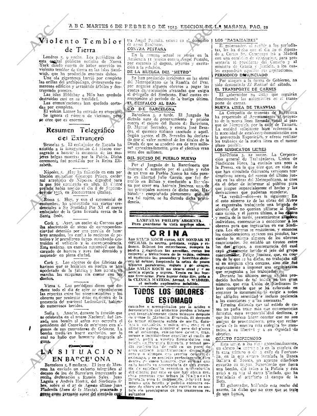 ABC MADRID 06-02-1923 página 22