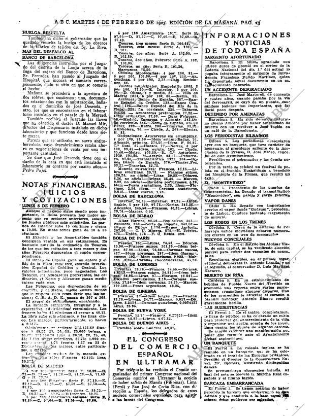 ABC MADRID 06-02-1923 página 23