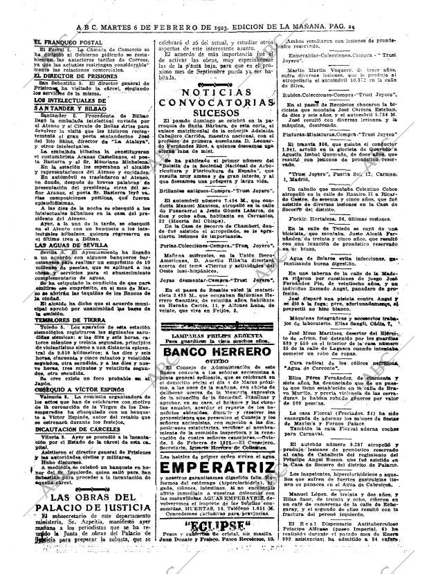 ABC MADRID 06-02-1923 página 24