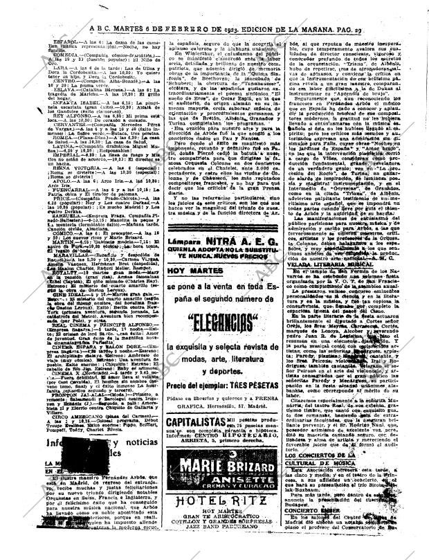 ABC MADRID 06-02-1923 página 29