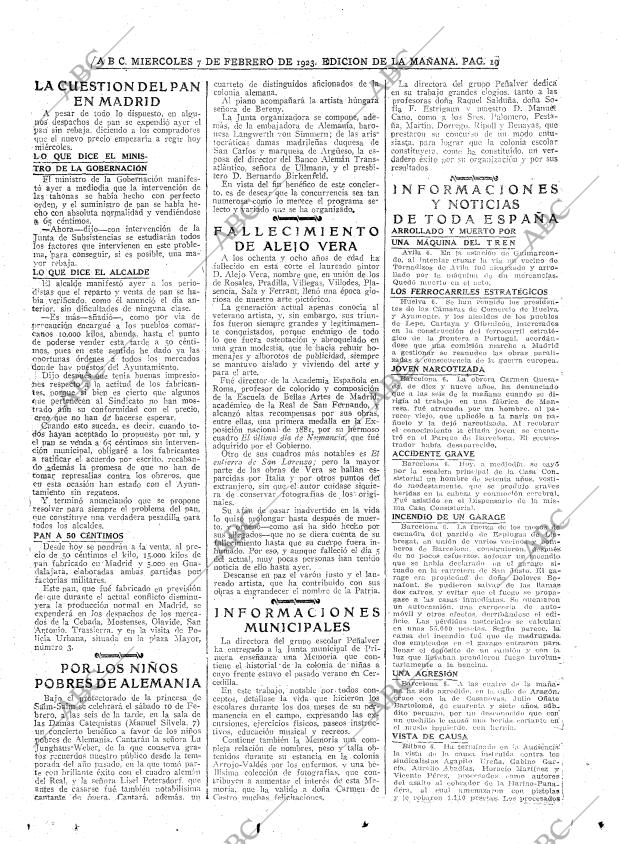 ABC MADRID 07-02-1923 página 19
