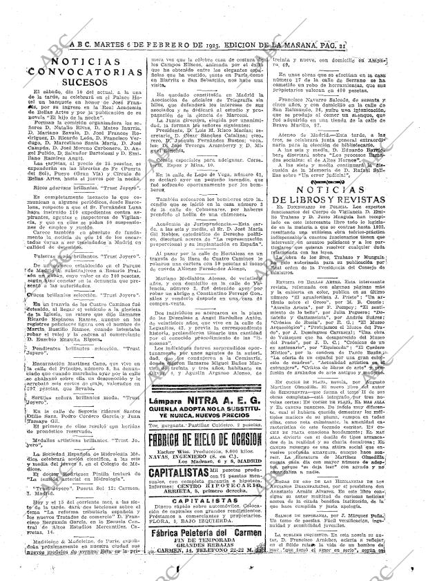 ABC MADRID 07-02-1923 página 21