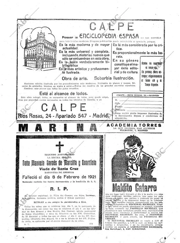 ABC MADRID 07-02-1923 página 29