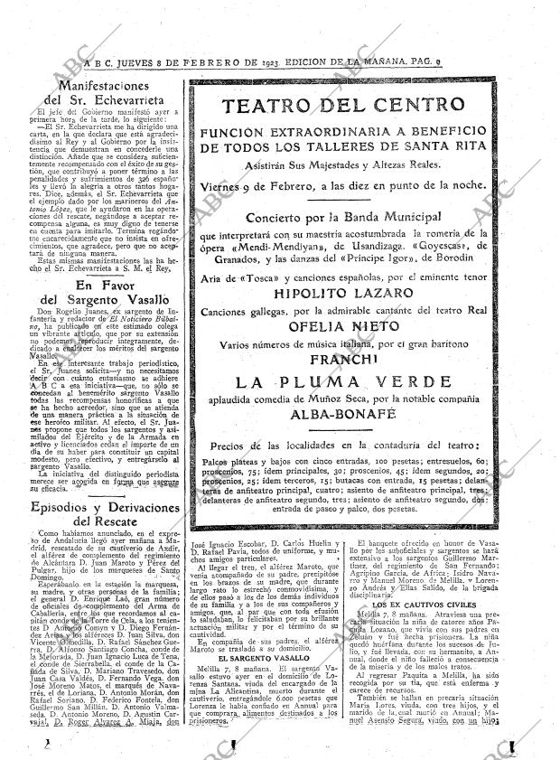 ABC MADRID 08-02-1923 página 9