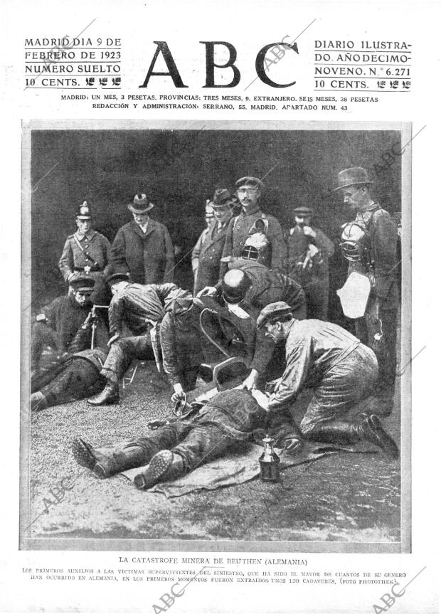 ABC MADRID 09-02-1923 página 1