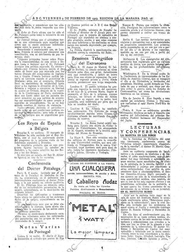 ABC MADRID 09-02-1923 página 18
