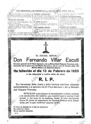 ABC MADRID 14-02-1923 página 22