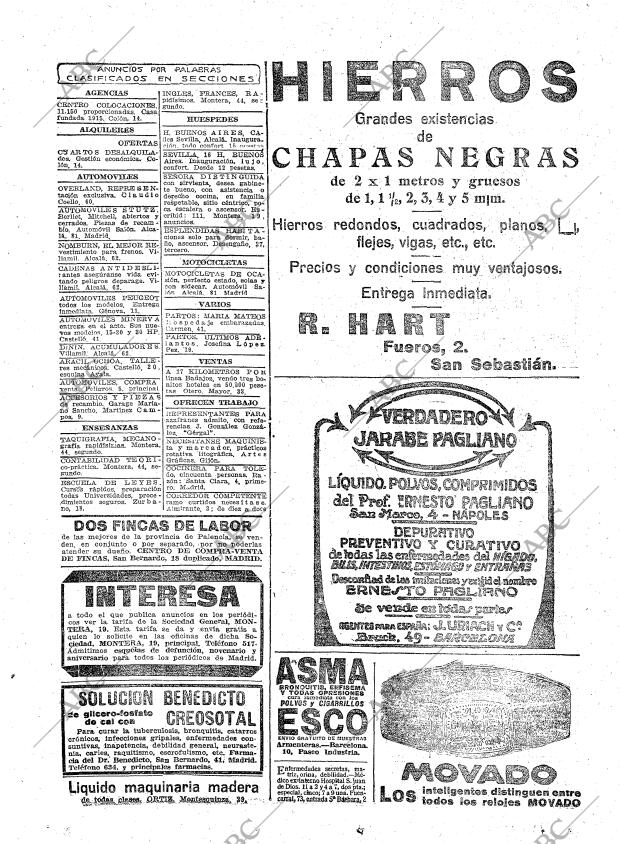 ABC MADRID 14-02-1923 página 24