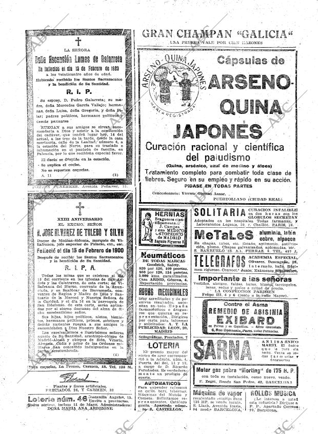 ABC MADRID 14-02-1923 página 30