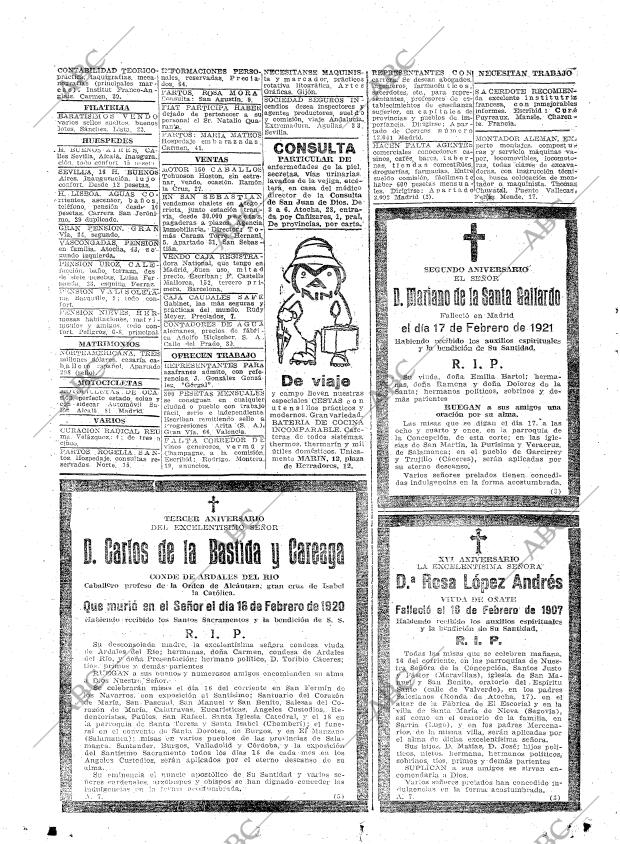 ABC MADRID 15-02-1923 página 22