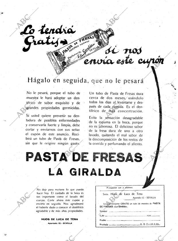 ABC MADRID 16-02-1923 página 2