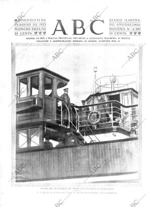 ABC MADRID 21-02-1923 página 1