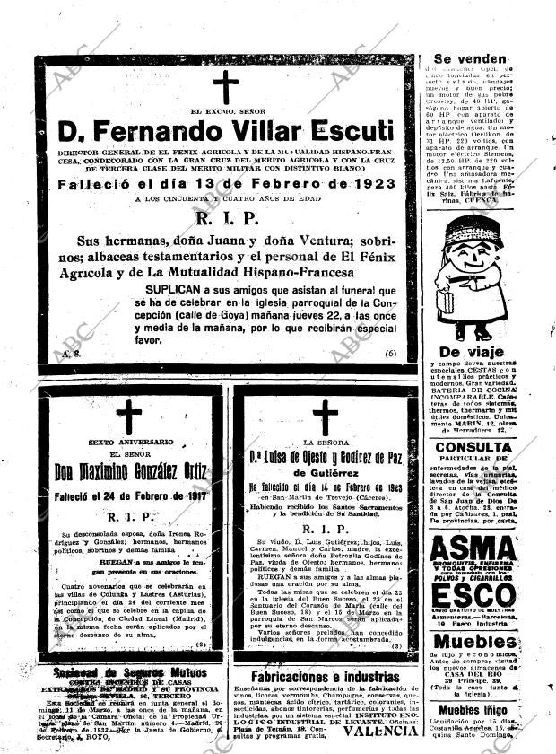 ABC MADRID 21-02-1923 página 28