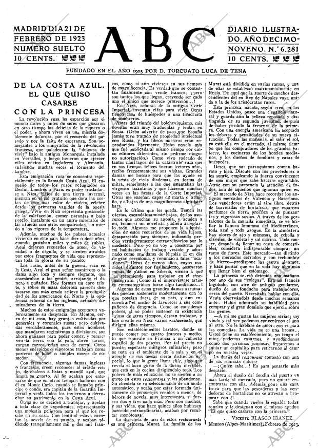 ABC MADRID 21-02-1923 página 3
