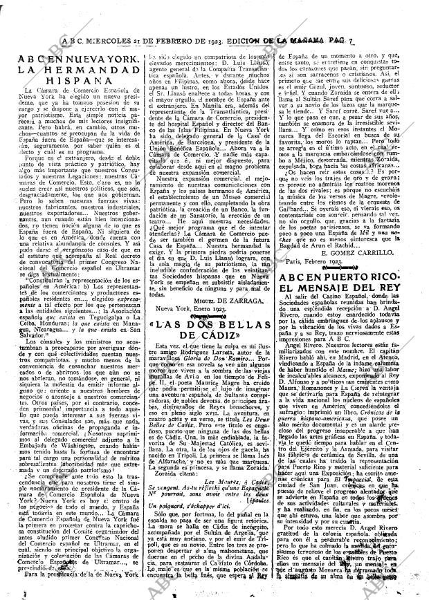 ABC MADRID 21-02-1923 página 7