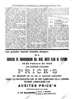 ABC MADRID 21-02-1923 página 8