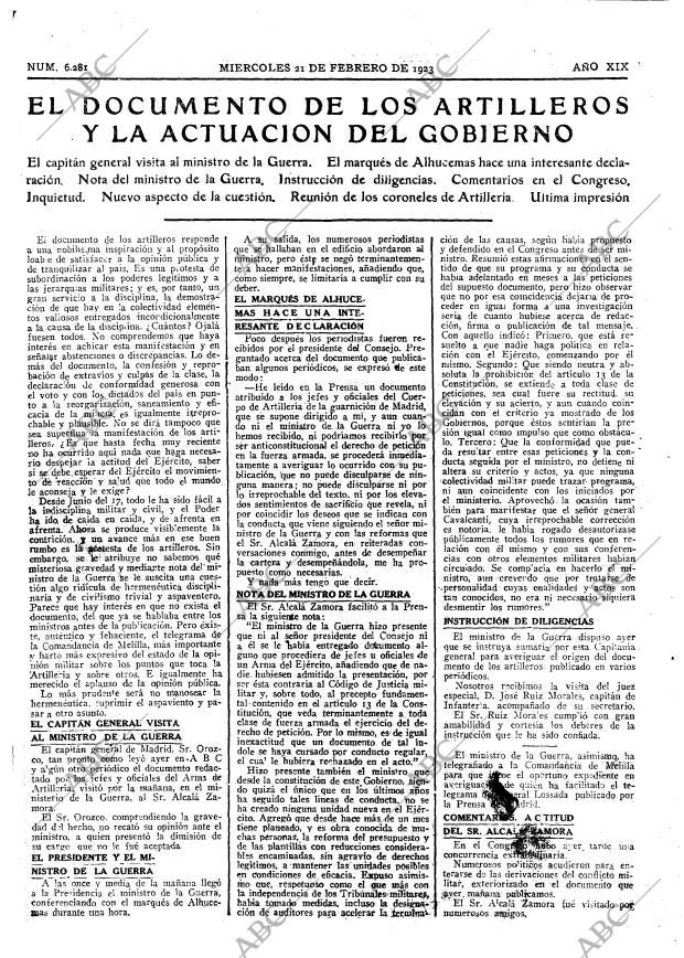 ABC MADRID 21-02-1923 página 9