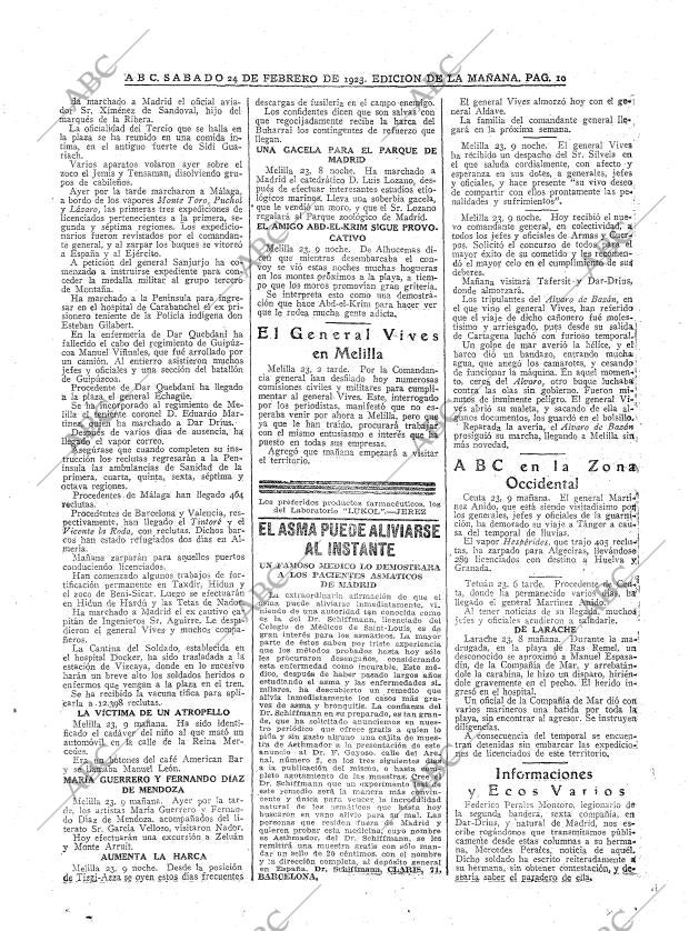 ABC MADRID 24-02-1923 página 10