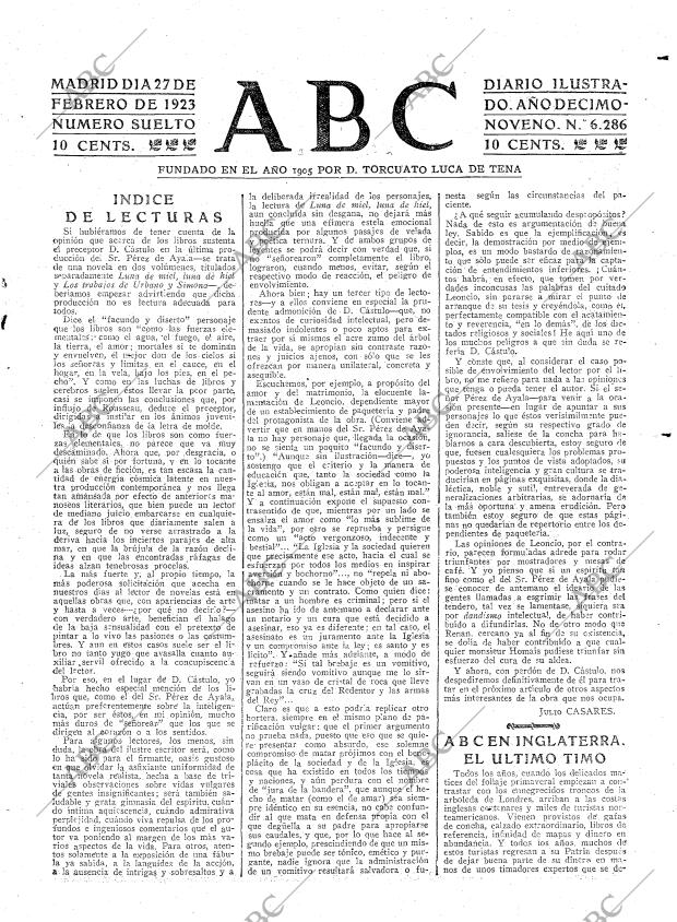 ABC MADRID 27-02-1923 página 3