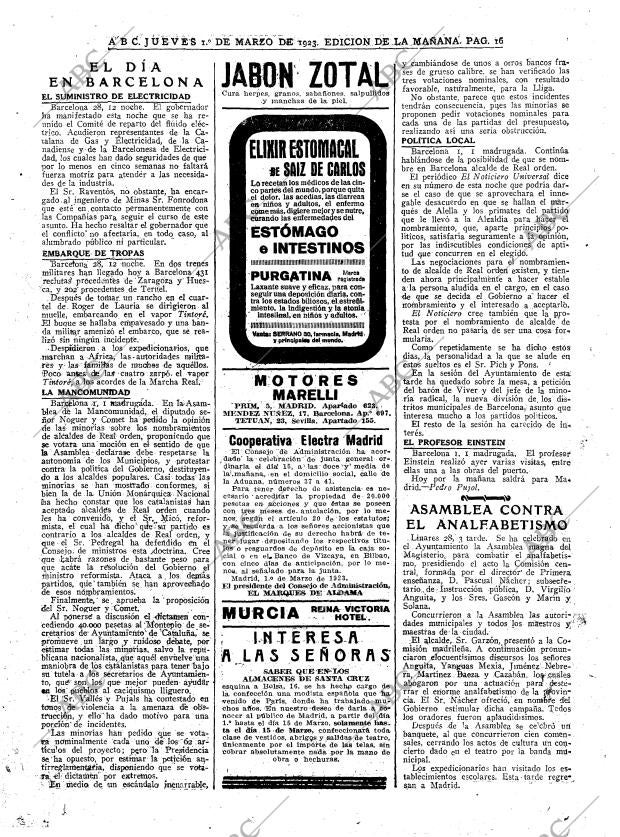 ABC MADRID 01-03-1923 página 16