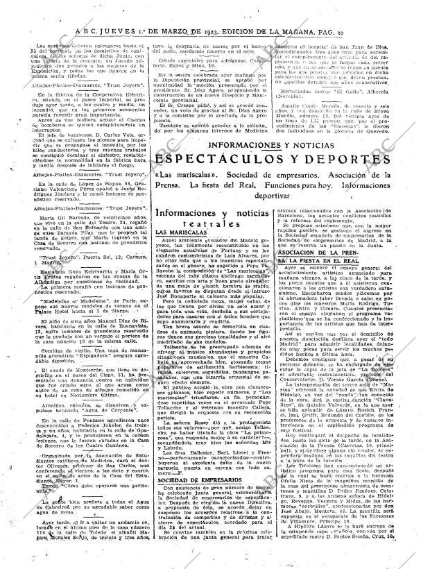 ABC MADRID 01-03-1923 página 20