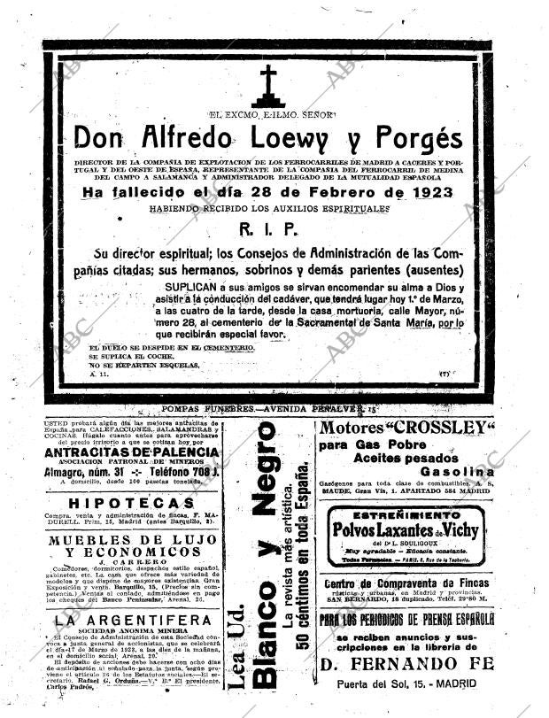 ABC MADRID 01-03-1923 página 28