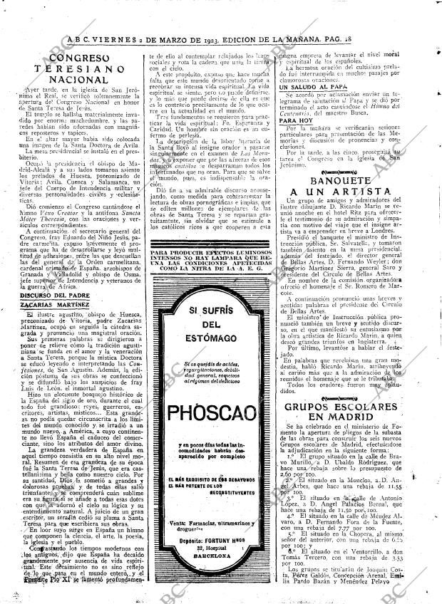 ABC MADRID 02-03-1923 página 18