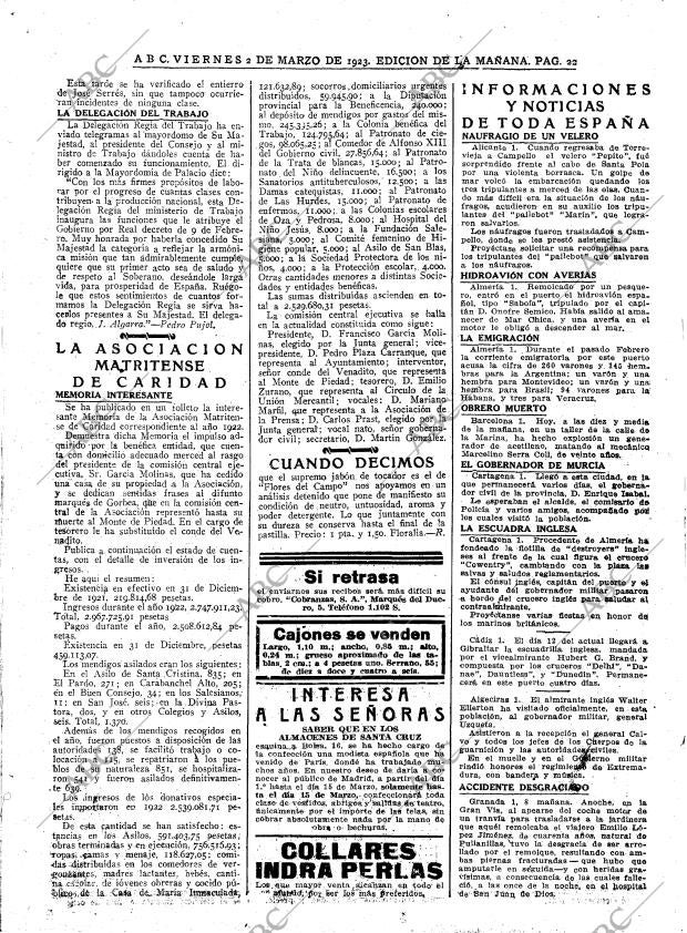 ABC MADRID 02-03-1923 página 22