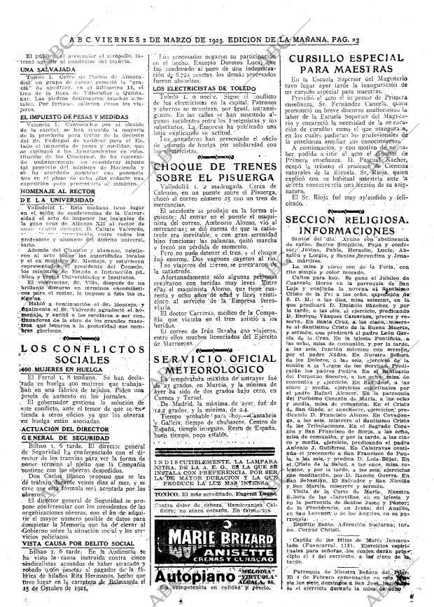 ABC MADRID 02-03-1923 página 23