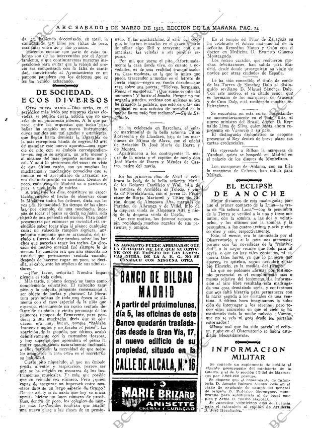 ABC MADRID 03-03-1923 página 14
