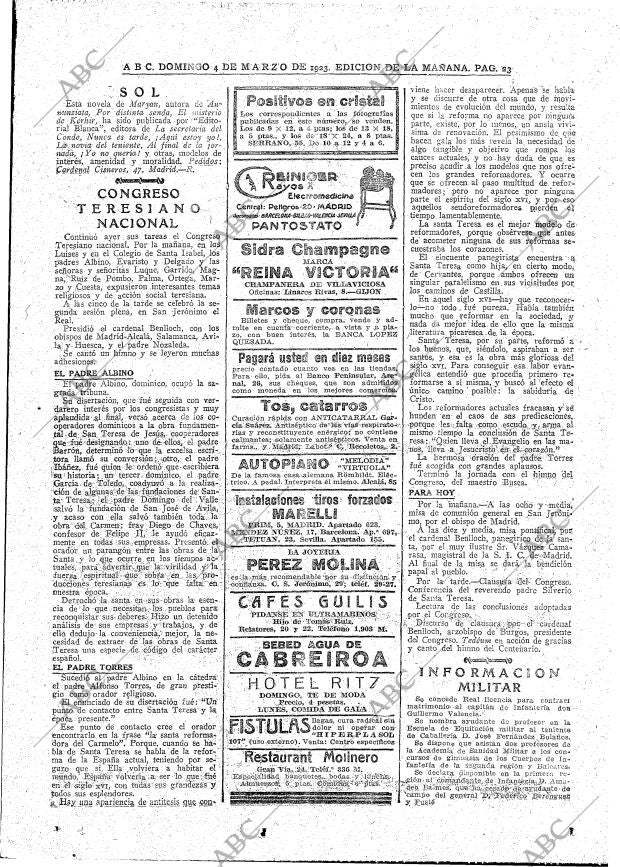 ABC MADRID 04-03-1923 página 23