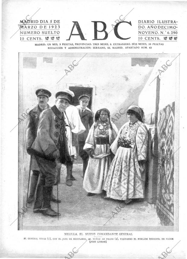 ABC MADRID 05-03-1923 página 1