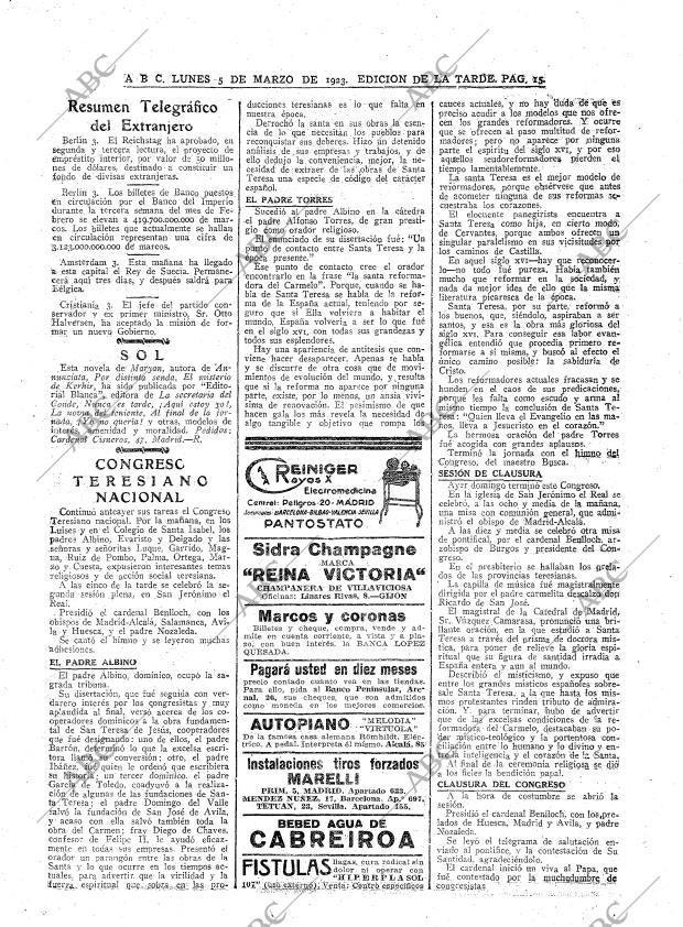 ABC MADRID 05-03-1923 página 15