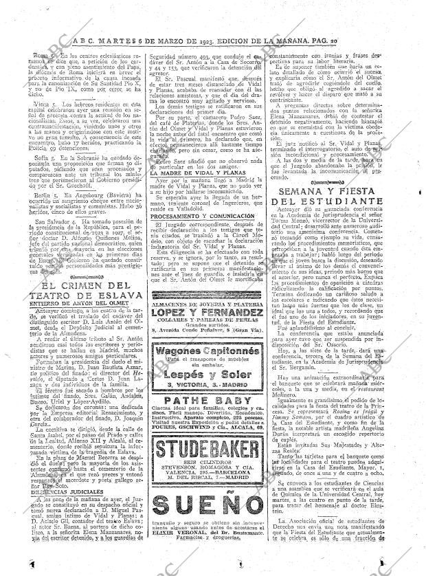 ABC MADRID 06-03-1923 página 20