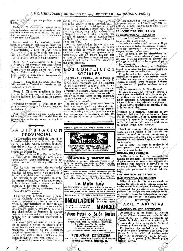 ABC MADRID 07-03-1923 página 18