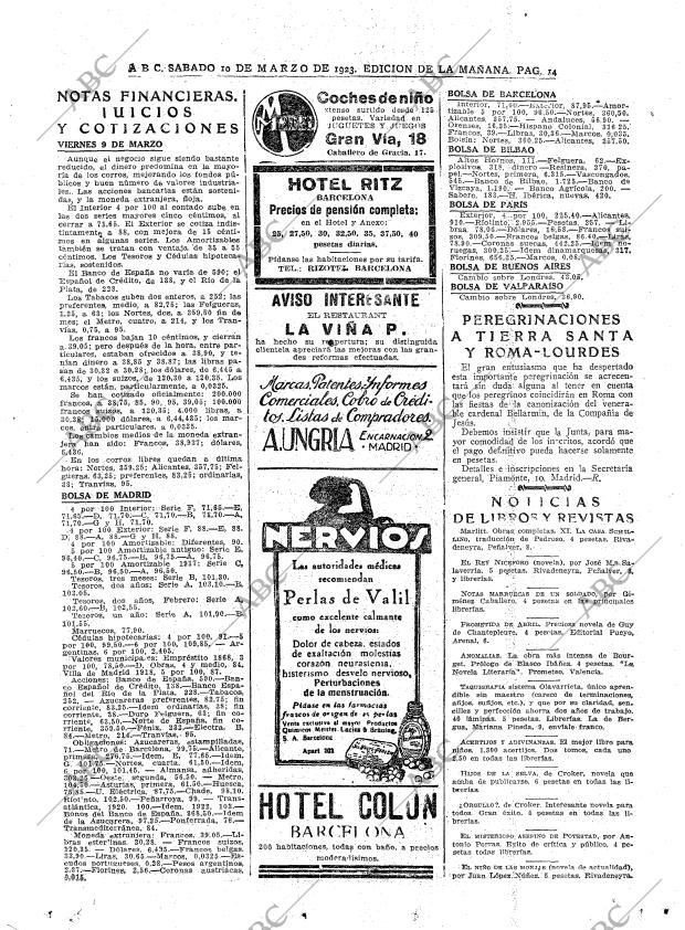 ABC MADRID 10-03-1923 página 14
