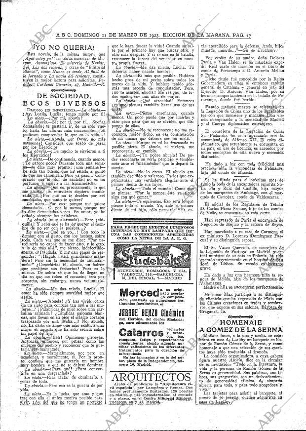 ABC MADRID 11-03-1923 página 17