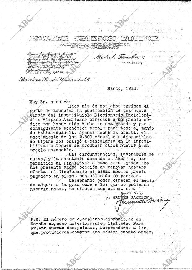 ABC MADRID 11-03-1923 página 22