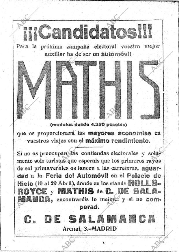ABC MADRID 11-03-1923 página 26