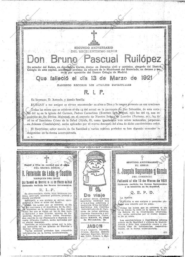 ABC MADRID 11-03-1923 página 40