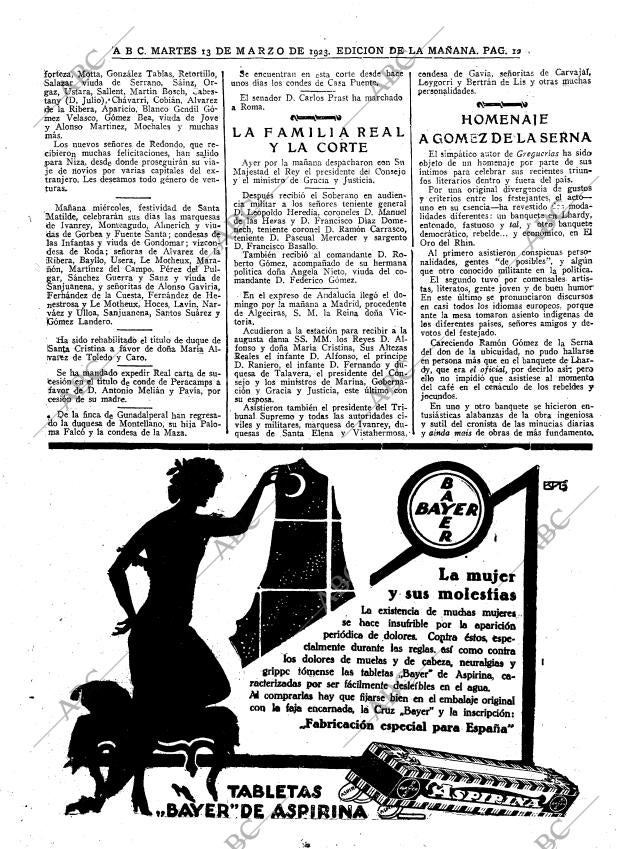 ABC MADRID 13-03-1923 página 12