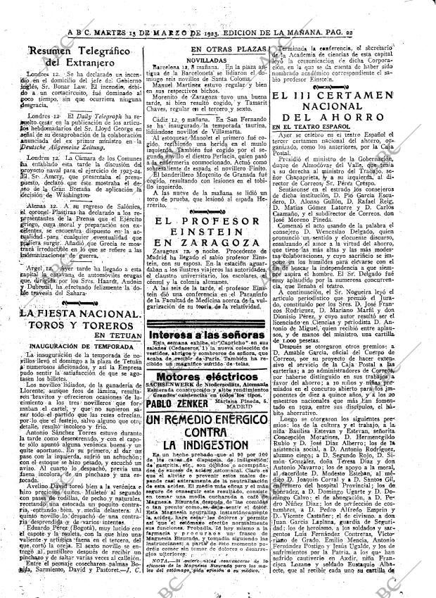 ABC MADRID 13-03-1923 página 22