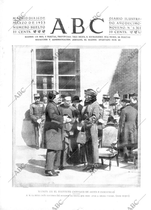 ABC MADRID 16-03-1923 página 1