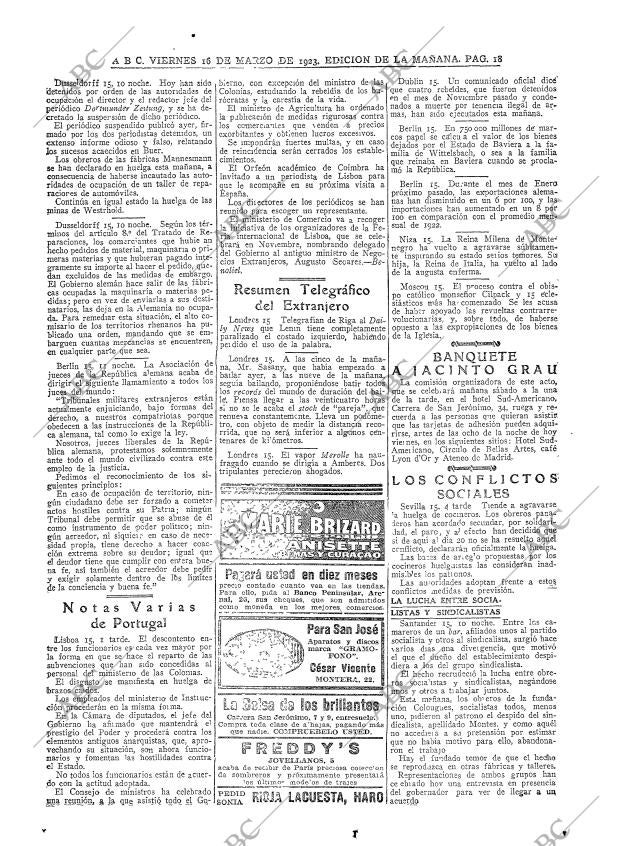 ABC MADRID 16-03-1923 página 18