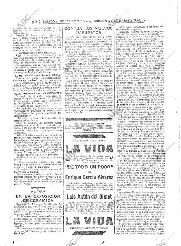 ABC MADRID 17-03-1923 página 12