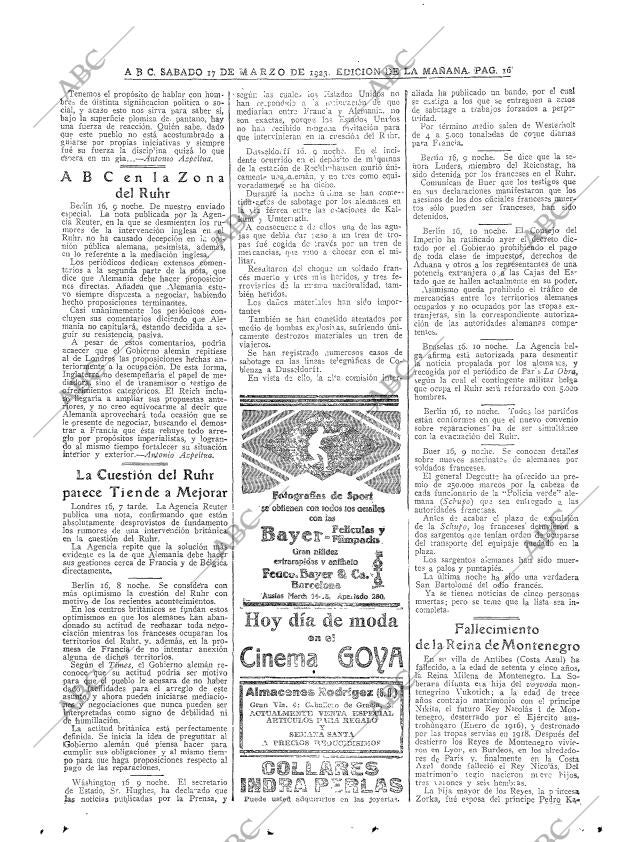 ABC MADRID 17-03-1923 página 16