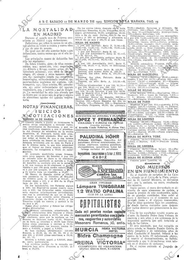 ABC MADRID 17-03-1923 página 19